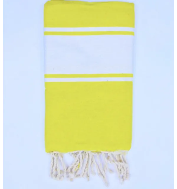 Fouta enfant jaune citon Fouta Tunisia - 1