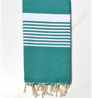 Fouta arthur vert sarcelle Fouta Tunisia - 1
