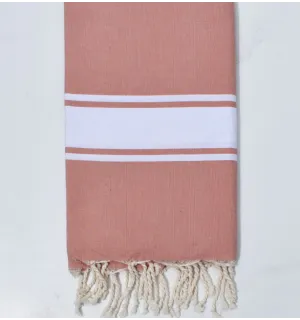 Fouta plate rose balais Fouta Tunisia - 1