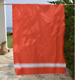 Fouta plate couleur corail Fouta Tunisia - 4