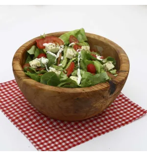 Saladier en bois d'olivier 20-22cm  - 1