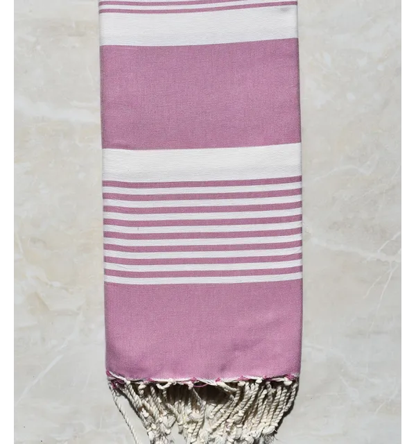 Jeté orchidée 2m/2m Fouta Tunisia - 1