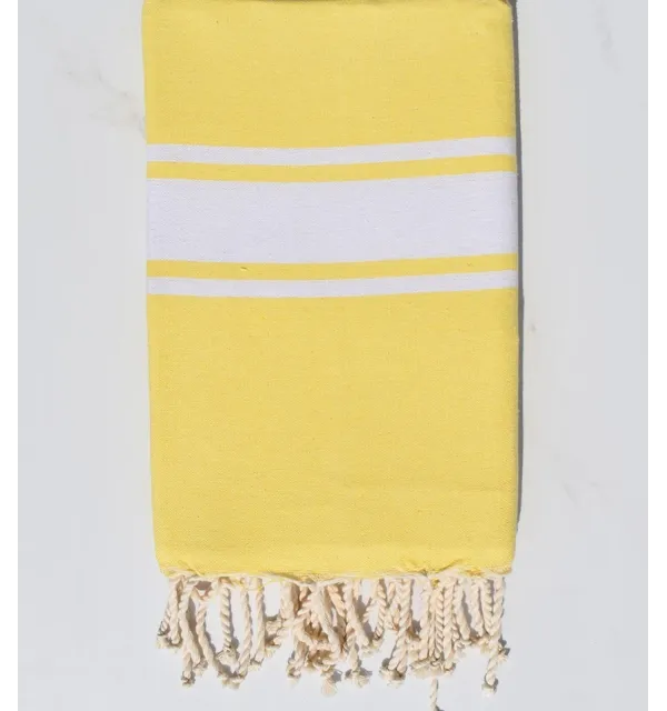 Fouta en Coton Recyclé jaune Fouta Tunisia - 2