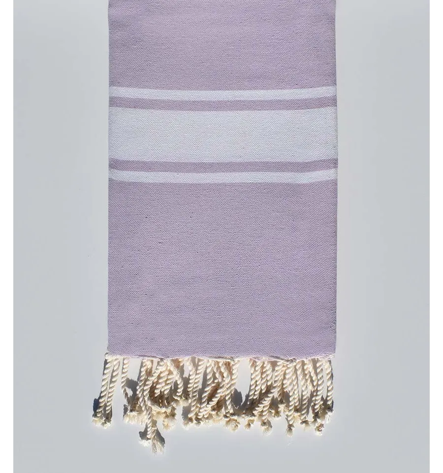Fouta en Coton Recyclé parme clair Fouta Tunisia - 1