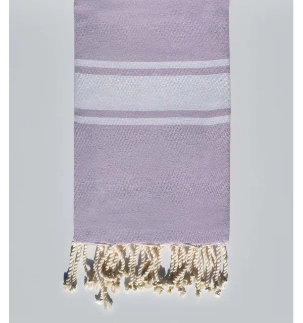 Fouta en Coton Recyclé parme clair Fouta Tunisia - 1