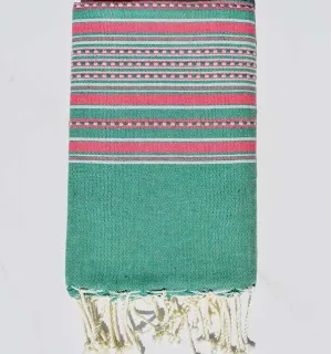 Fouta arabesque vert Fouta Tunisia - 1