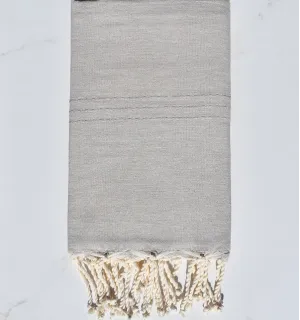 Fouta plate unie grège Fouta Tunisia - 1