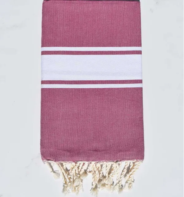 Fouta Plate magenta foncé - 1