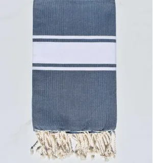 Fouta Plate bleu horizon Fouta Tunisia - 1