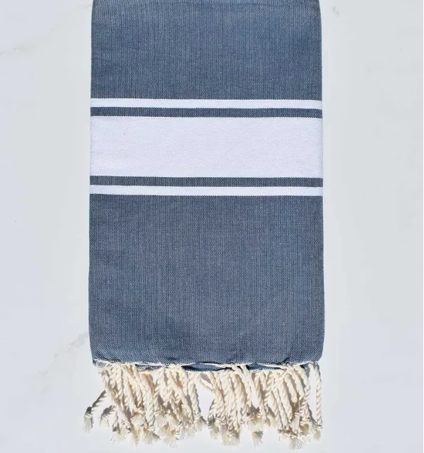 Fouta Plate bleu horizon Fouta Tunisia - 1