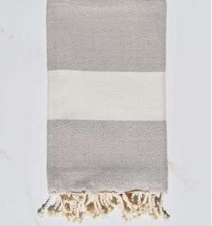 Fouta Diamant beige Fouta Tunisia - 1