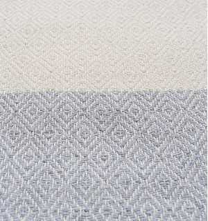 Fouta Diamant gris clair Fouta Tunisia - 1 2