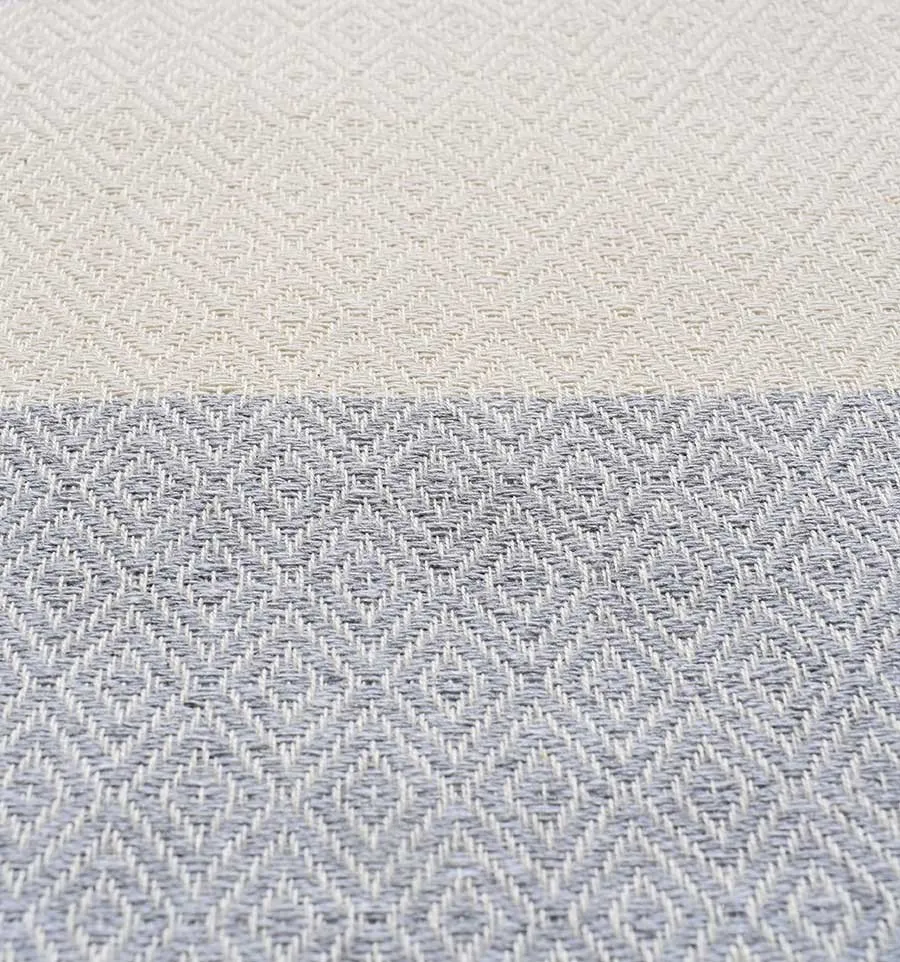 Fouta Diamant gris clair Fouta Tunisia - 2