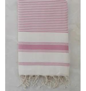 JETé beige clair rayée rose balais 