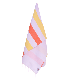 Fouta éponge voilier orange et jaune Fouta Tunisia - 1 2