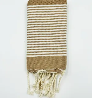 Serviette de table noisette Fouta Tunisia - 1