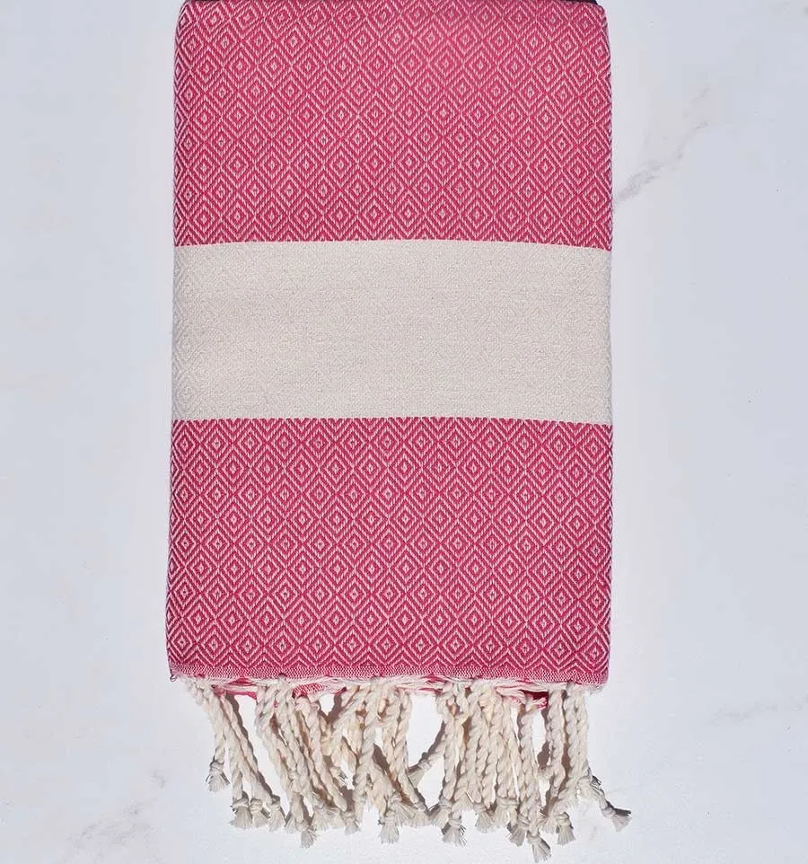 Fouta Diamant fuchsia Fouta Tunisia - 3