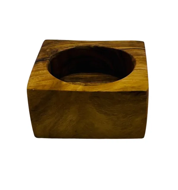 Bougeoir en bois d’olivier - 3