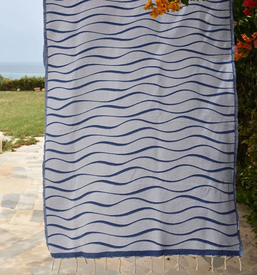 Fouta Hawaï Bleu Fouta Tunisia - 2