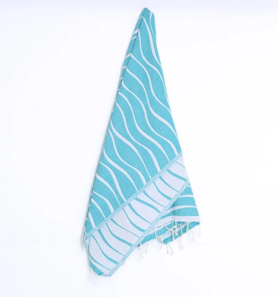 Fouta Hawaï Bleu Vert Fouta Tunisia - 3