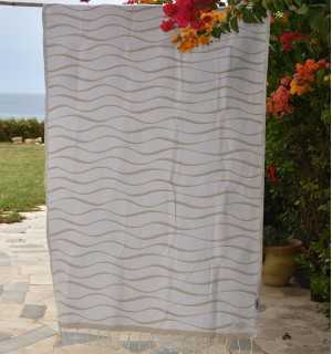 Fouta Hawaï Beige Fouta Tunisia - 1 2