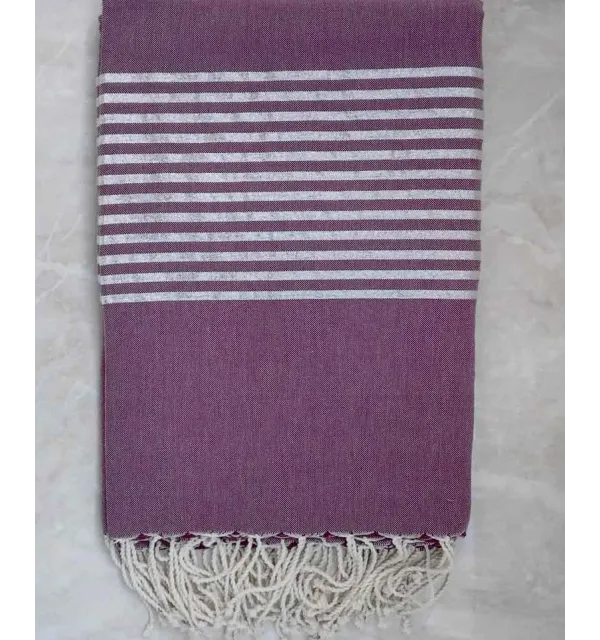 JETé mauve au fil lurex argenté 