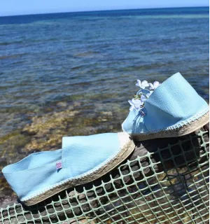 Espadrille Femme Bleu Ciel Crabster - 1 2