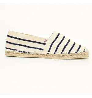 Espadrille Femme Marinière crème Crabster - 1