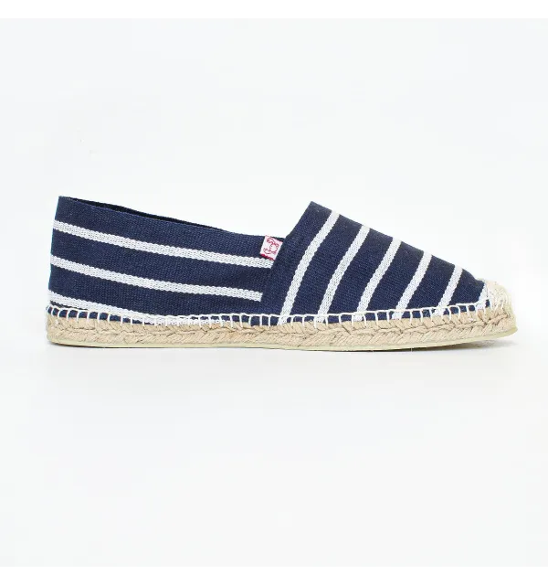 Espadrille Homme Marinière marine Crabster - 1