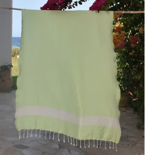 Fouta Diamant vert pastel Fouta Tunisia - 1