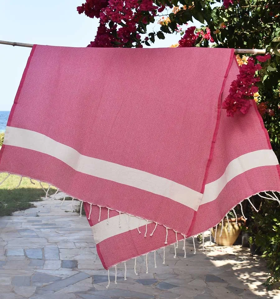 Fouta Diamant fuchsia Fouta Tunisia - 2