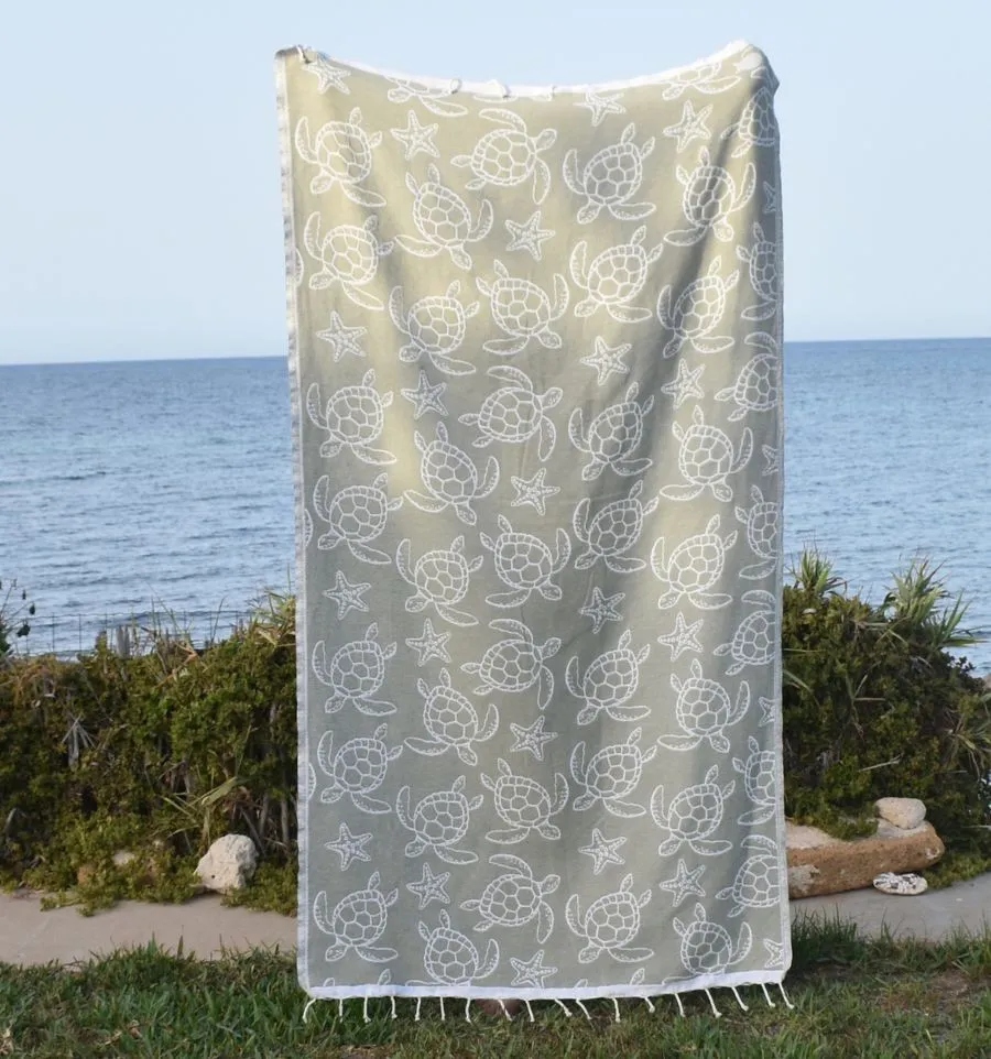 Fouta Seychelles Kaki Fouta Tunisia - 4