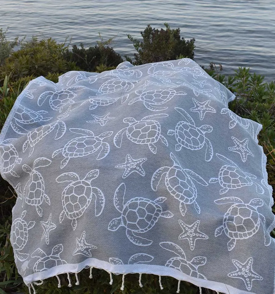 Fouta Seychelles Gris Fouta Tunisia - 4