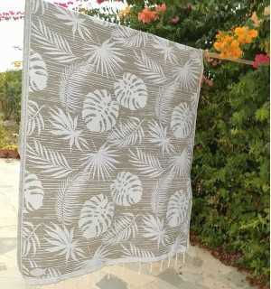 Fouta Amazon Taupe Fouta Tunisia - 1 2