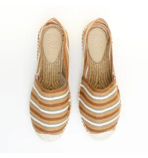 Espadrille Femme Rayée Beige Crabster - 1 2