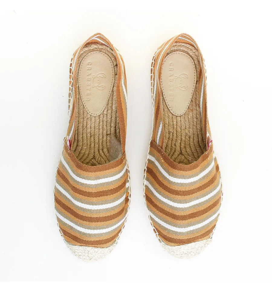 Espadrille Femme Rayée Beige Crabster - 2
