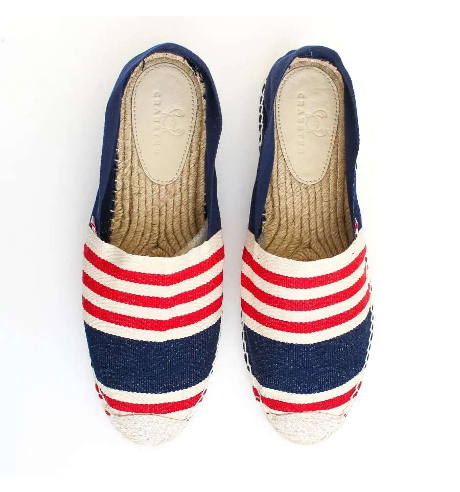 Espadrille Homme bleu avec rayures Crabster - 2