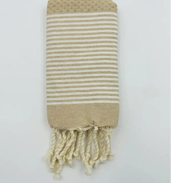 Serviette de table beige Fouta Tunisia - 1