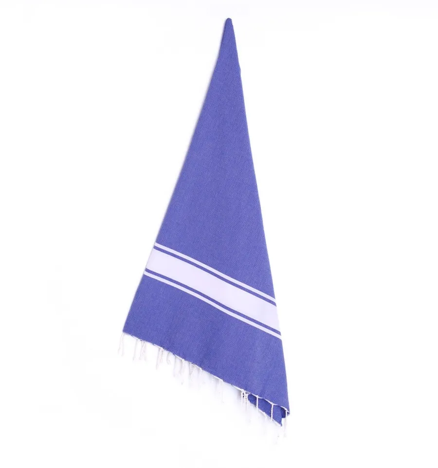Fouta en Coton Recyclé bleu Fouta Tunisia - 3