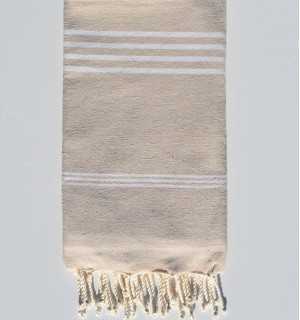 Fouta Mykonos beige Fouta Tunisia - 1 2