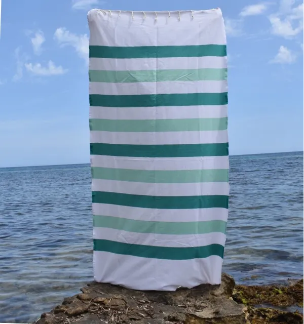 Fouta Monte Carlo vert sarcelle - Serviette de plage - Serviette de bain