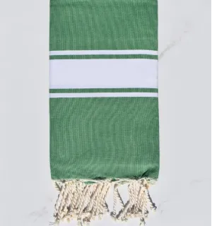 Fouta plate vert moyen - FOUTA TUNISIA