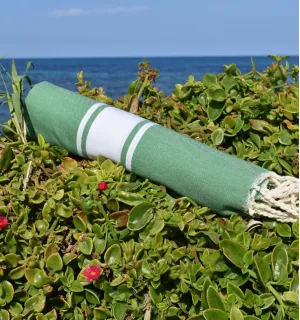Fouta plate vert moyen - FOUTA TUNISIA 2
