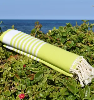Fouta arthur vert chartreuse Fouta Tunisia - 1 2