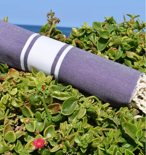 Fouta Plate violet 100x200 cm - 100 % Coton - FOUTA TUNISIA