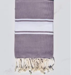 Fouta plate violet glycine - Serviette de plage - Serviette de bain - Coton et absorbante
