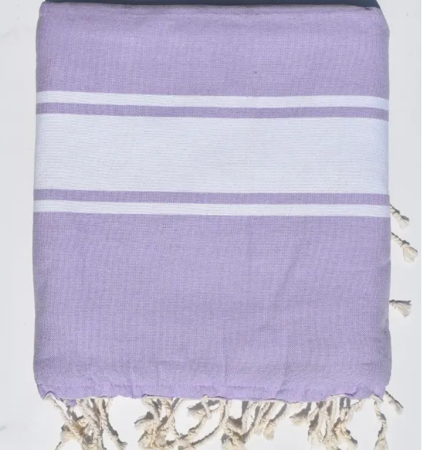 Fouta parme doublée éponge grise - Fouta parme, fouta doublée éponge, serviette plage, 2 faces, coton absorbant