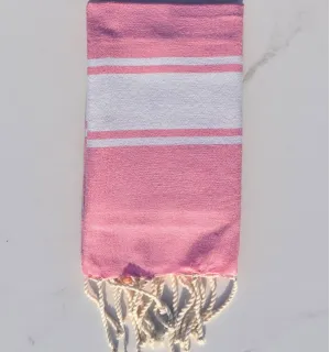 Fouta enfant rose clair - FOUTA TUNISIA
