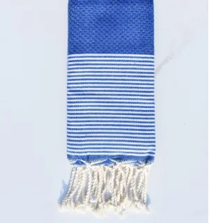 Enfant Nid d'abeille bleu électrique- FOUTA TUNISIA