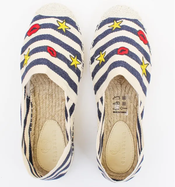 Espadrilles Rayées avec Motifs - Espadrilles  - Espadrilles femme